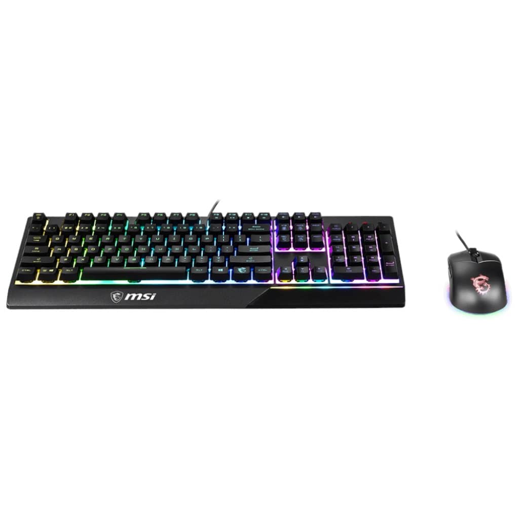 Pack Clavier/Souris Filaire USB 2.0 MSI VIGOR GK30 COMBO, Noir/LED _ S11-04FR601-CLA