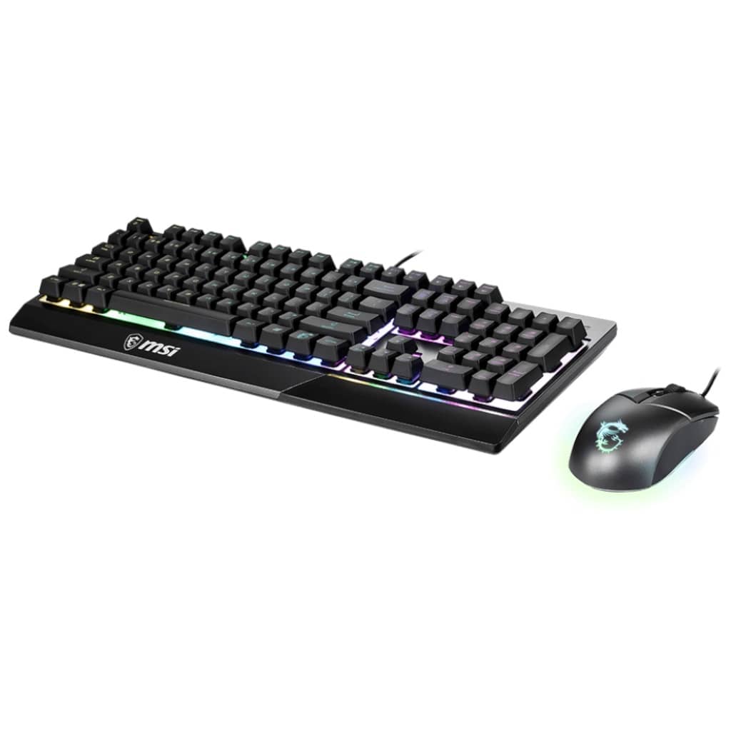 Pack Clavier/Souris Filaire USB 2.0 MSI VIGOR GK30 COMBO, Noir/LED _ S11-04FR601-CLA