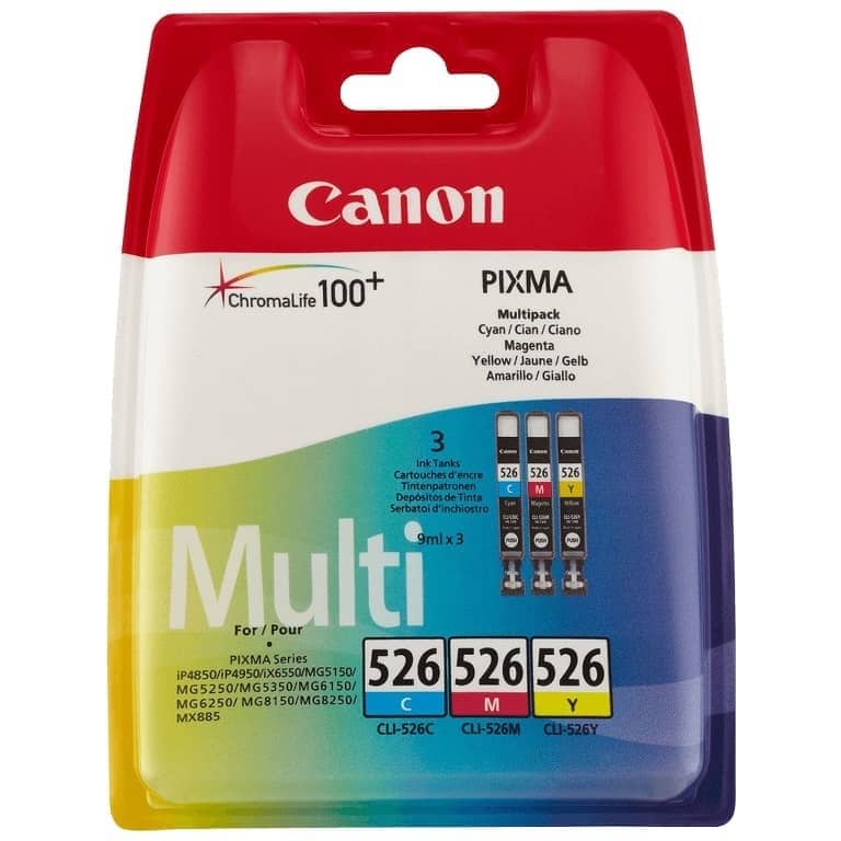 Cartouche d'encre Canon CLI-526, Pack couleurs _ 4541B009