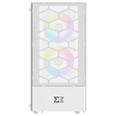 Boitier PC Micro ATX Xigmatek Oreo Arctic, Blanc avec 3x X20F _ EN47772