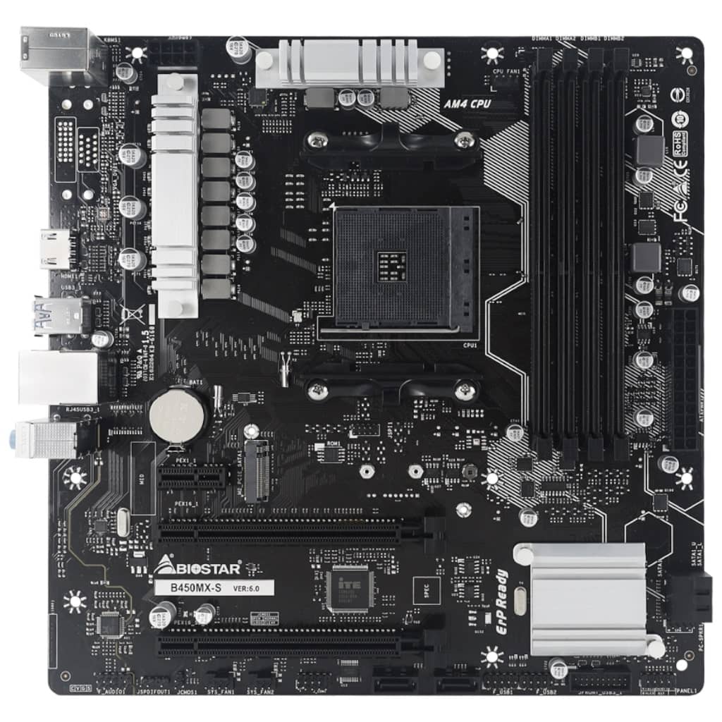 Carte mère AMD AM4 B450 Micro ATX Biostar B450MX-S v6.1