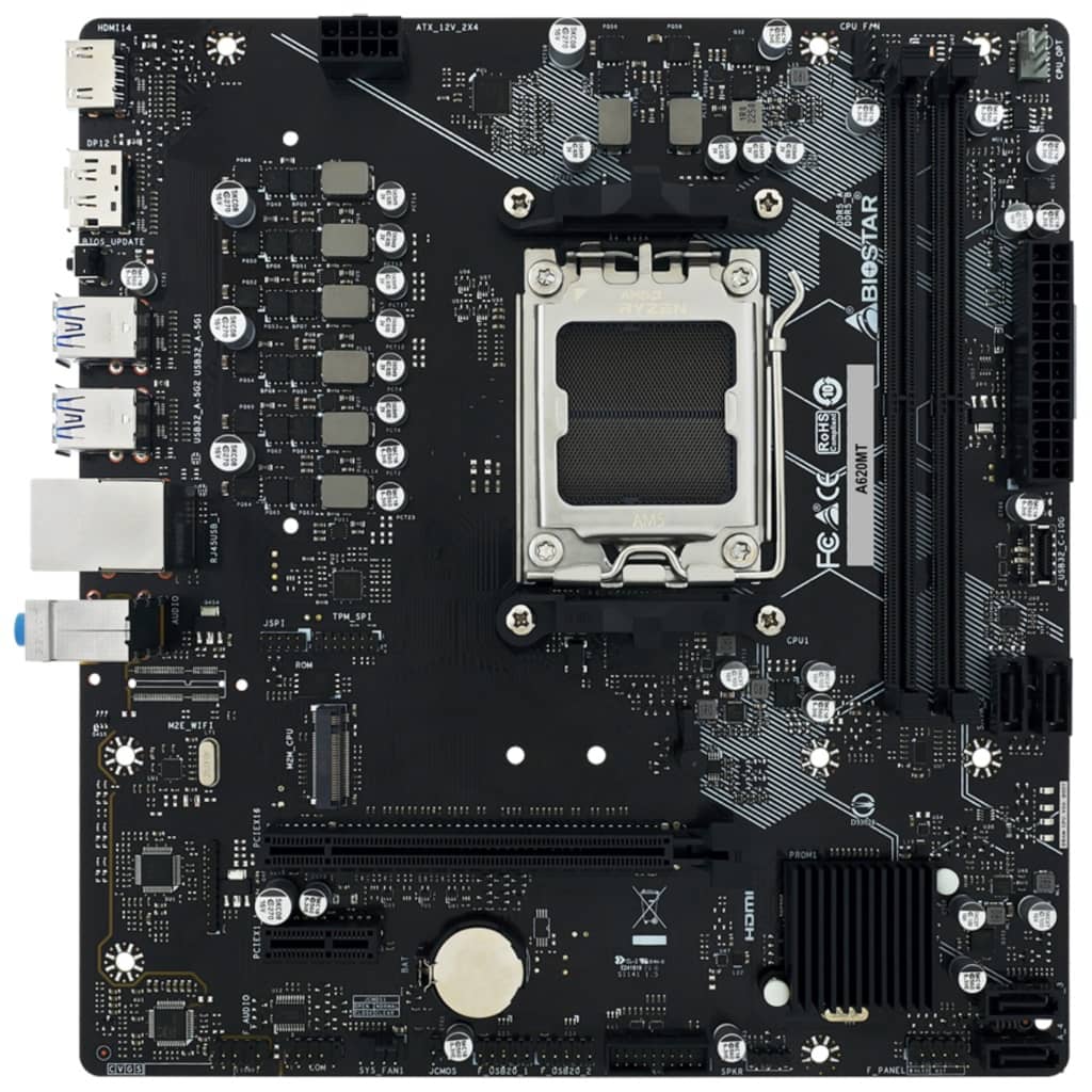 Carte mère AMD AM5 A620 Micro ATX Biostar A620MT v6.0