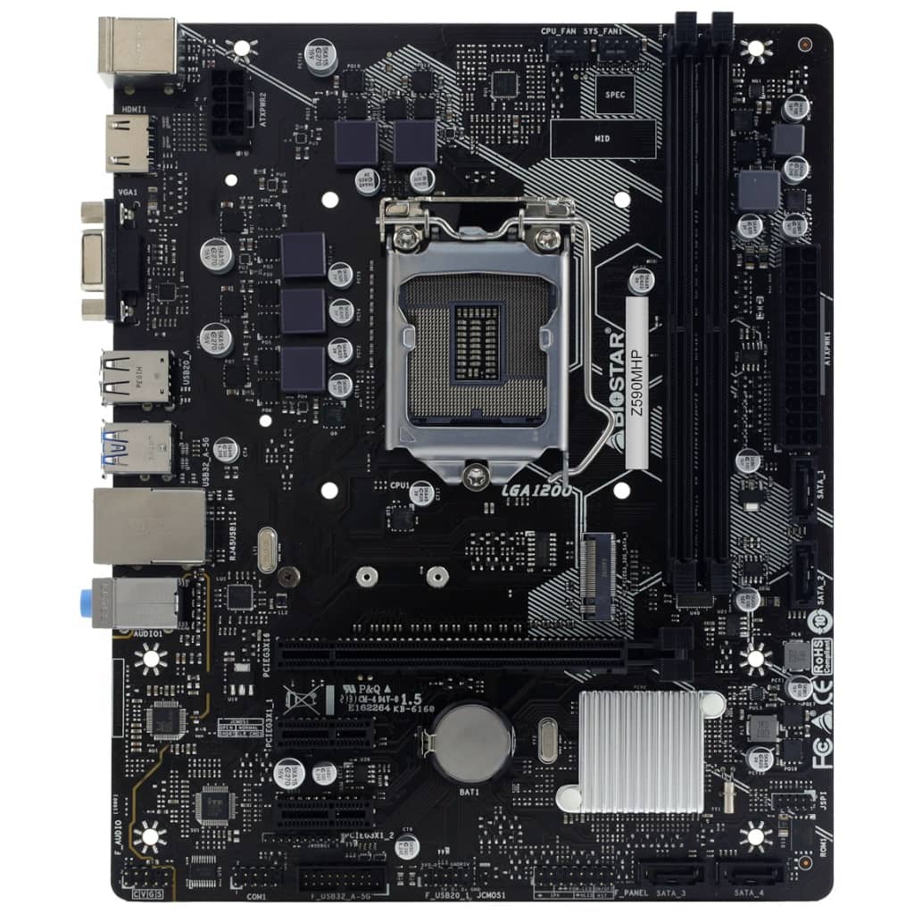 Carte mère Intel 1200 Z590 Micro ATX Biostar Z590MHP v6 _ IZ59AMHS-R01