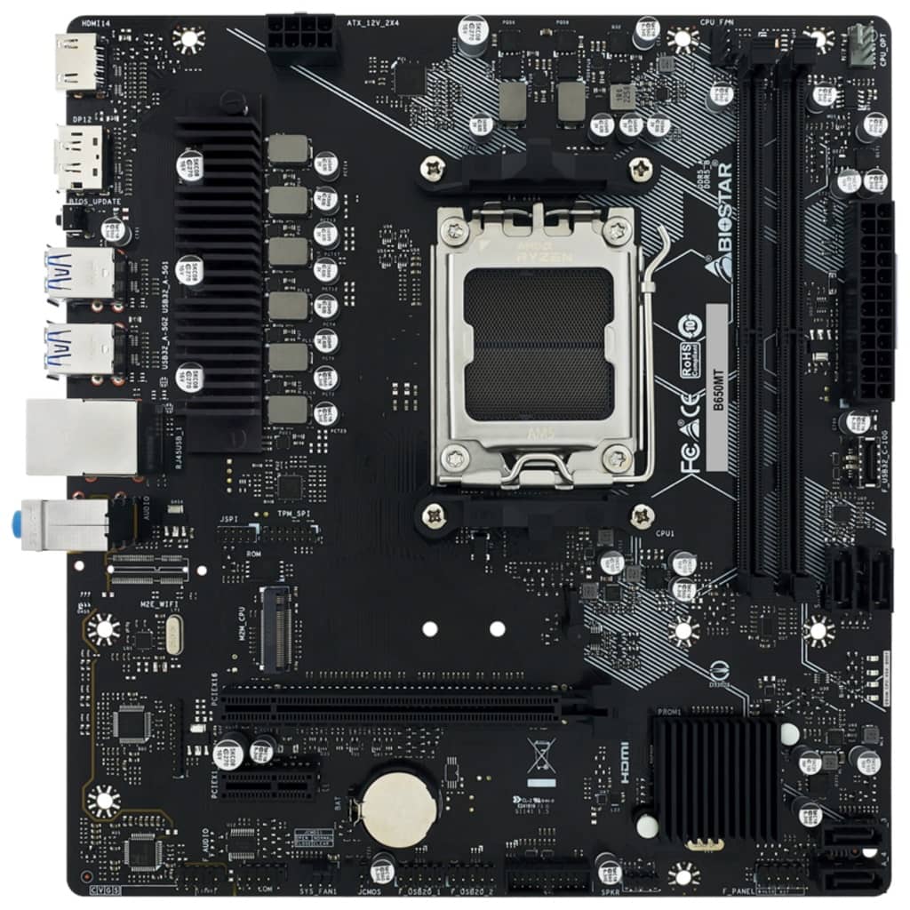 Carte mère AMD AM5 B650 Micro ATX Biostar B650MT v6.0