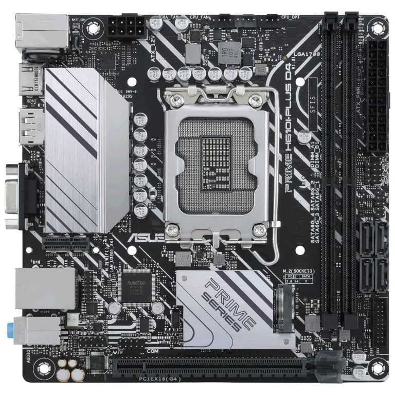 Carte mère Intel 1700 H610 Mini ITX Asus PRIME H610I-PLUS D4-CSM _ 90MB1B20-M0EAYC