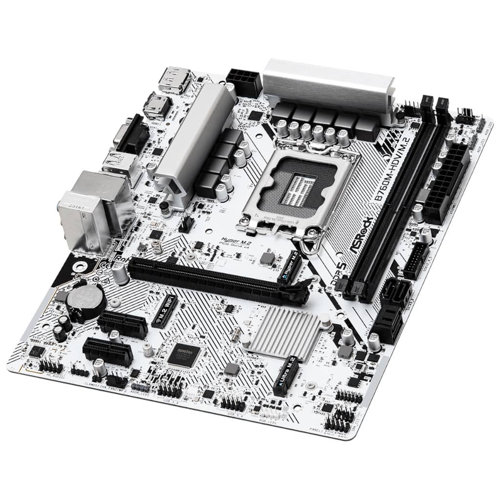 Carte mère Intel 1700 B760 Micro ATX AsRock B760M-HDV/M.2 _ 90-MXBMJ0-A0UAYZ