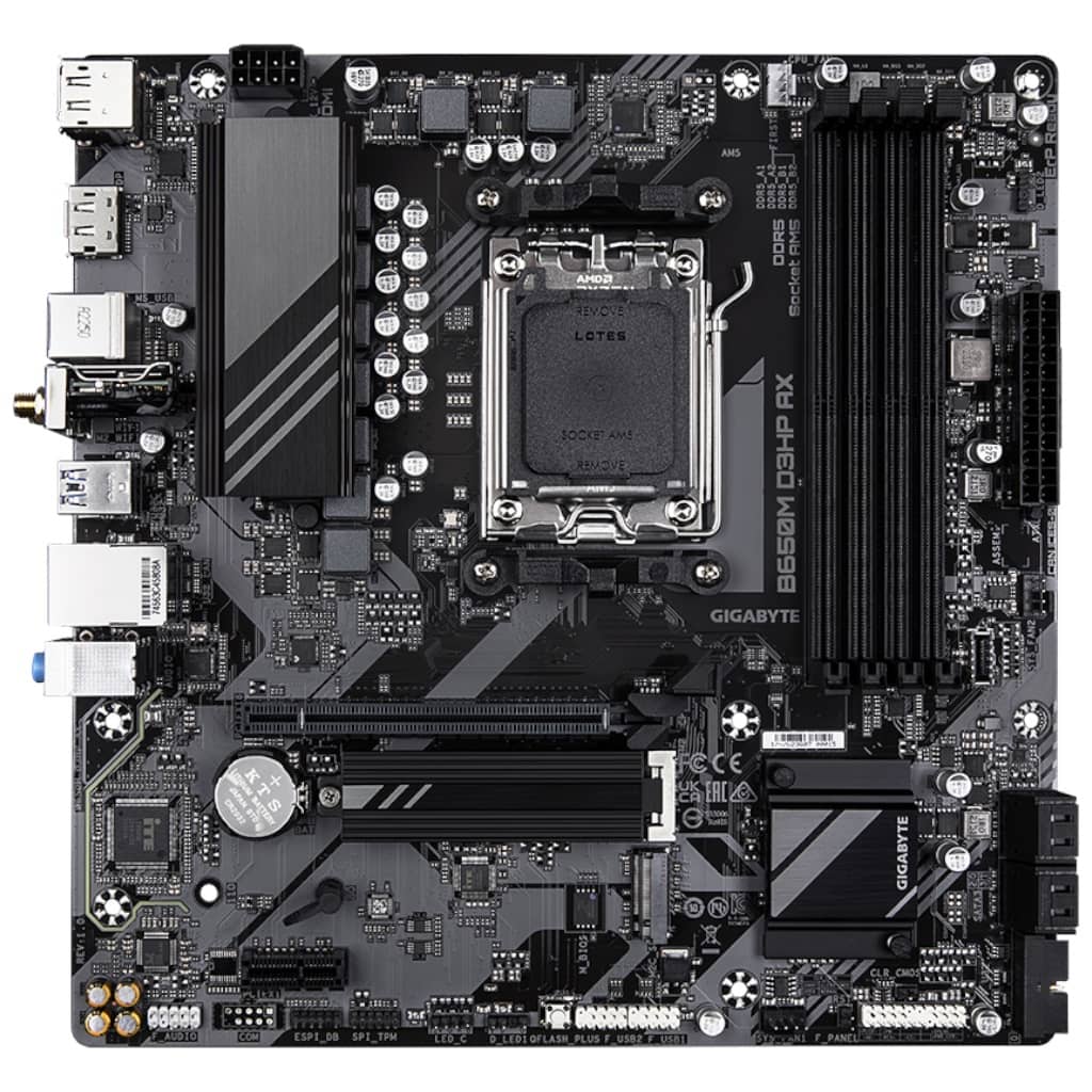 Carte mère AMD AM5 B650 Micro ATX Gigabyte B650M D3HP AX