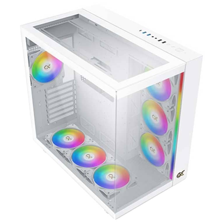 Boitier PC E-ATX Xigmatek Aqua Ultra Arctic, Blanc avec 7x Z20A _ EN40689