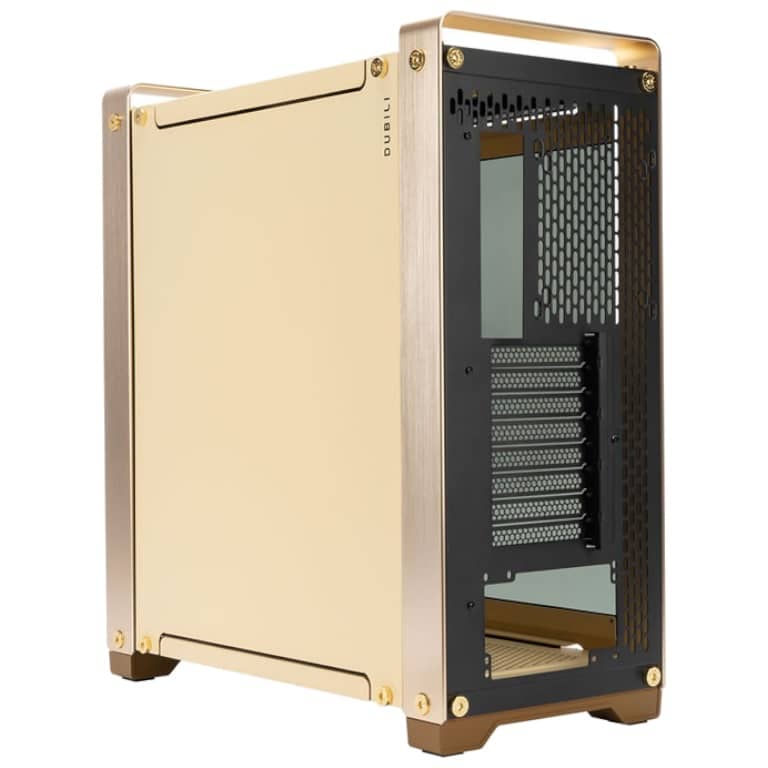 Boitier PC E-ATX In Win DUBILI Assemblé, Or/Champagne _ IW-CS-DUBILIASB-GLD