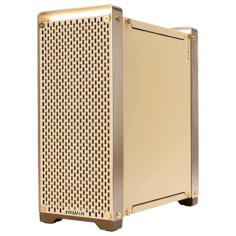 Boitier PC E-ATX In Win DUBILI Assemblé, Or/Champagne _ IW-CS-DUBILIASB-GLD