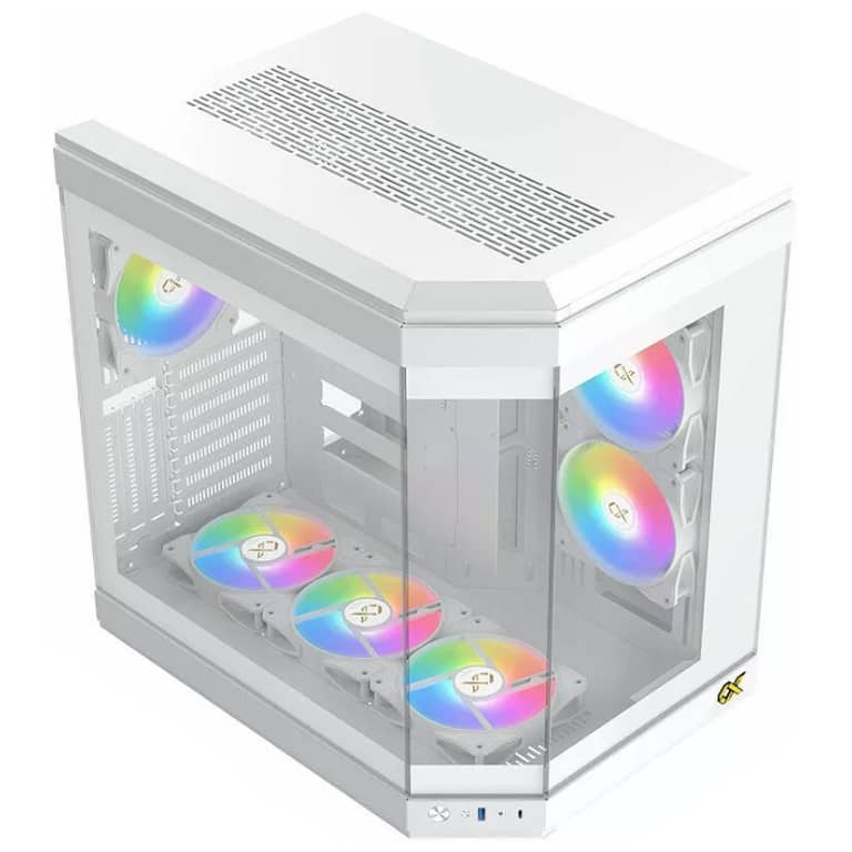 Boitier PC E-ATX Xigmatek Cubi Arctic, Blanc avec 6x Z20A _ EN41983