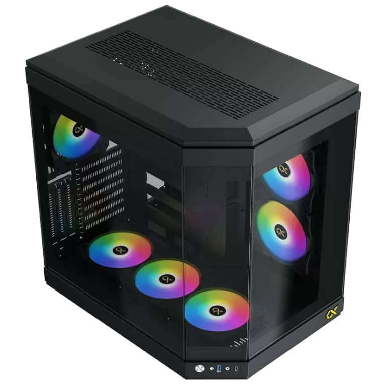 Boitier PC E-ATX Xigmatek Cubi, Noir avec 6x Z20A _ EN41938