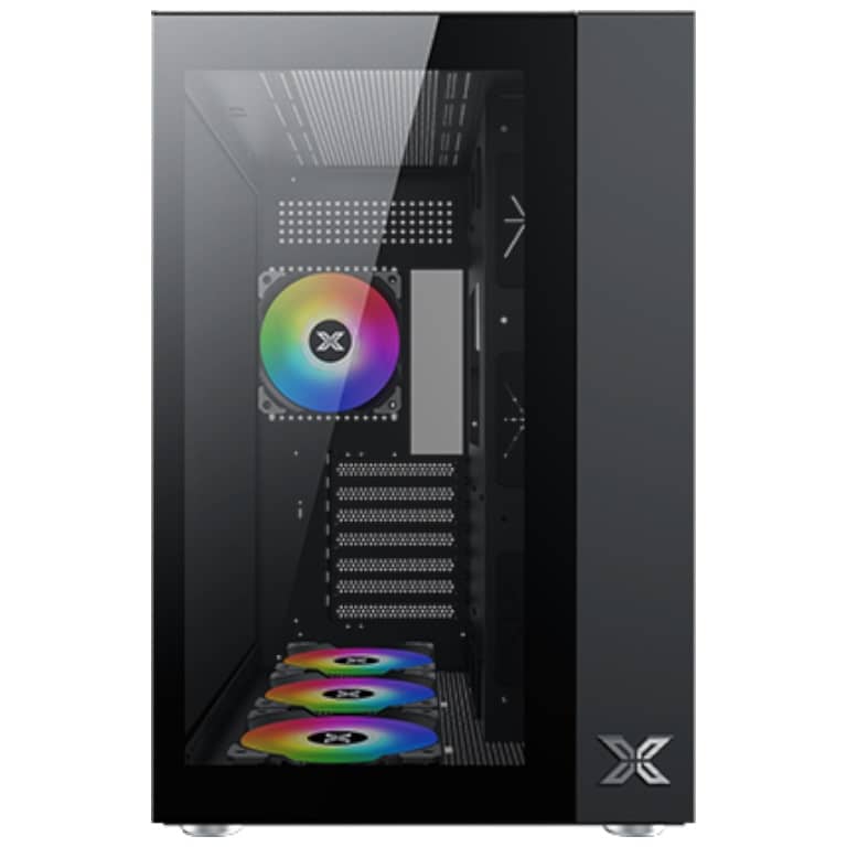 Boitier PC ATX Xigmatek Aquarius Pro Black, Noir avec 7x X24A _ EN49417