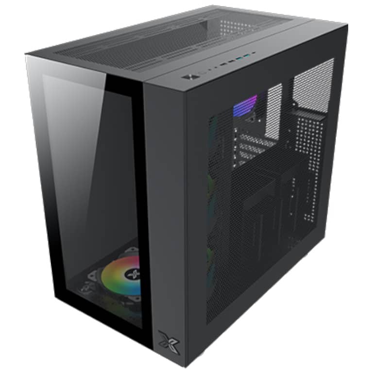Boitier PC ATX Xigmatek Aquarius Pro Black, Noir avec 7x X24A _ EN49417