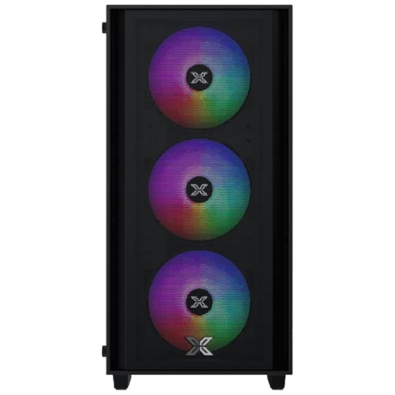 Boitier PC Micro ATX Xigmatek NYX Air II, Noir avec 4x Z20F _ EN42270