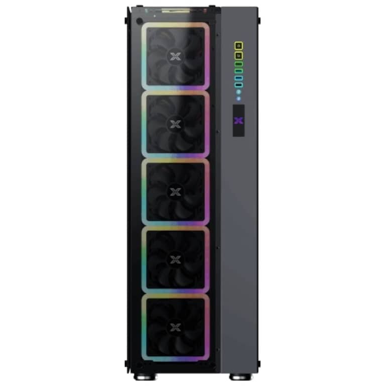 Boitier PC E-ATX Xigmatek Elysium II, Noir avec 16x Square Ring ARGB _ EN41624