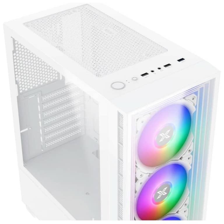 Boitier PC ATX Xigmatek Phantom Arctic, Blanc avec 4x X24A _ EN49806