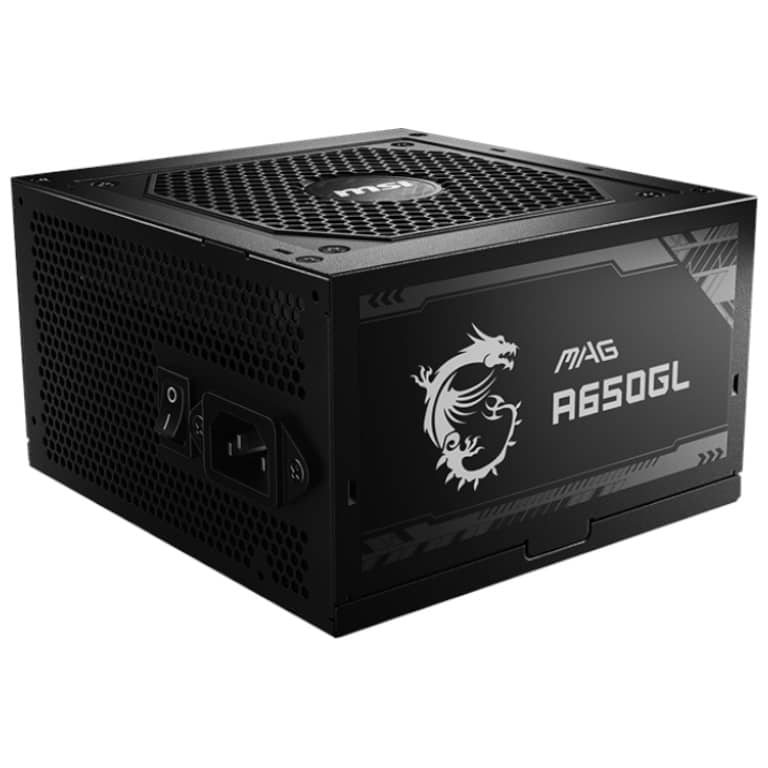 Alimentation ATX MSI MAG A650GL, 650W Modulaire 80PLUS Gold _ 306-7ZP8C11-CE0