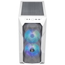 Boitier PC Micro ATX Cooler Master TD300 Mesh, Blanc _ TD300-WGNN-S00