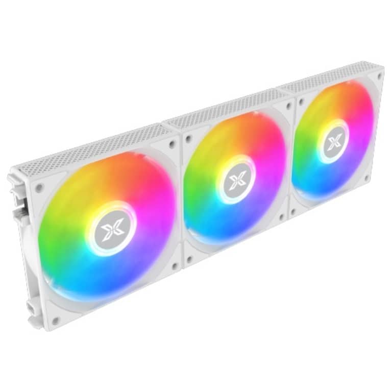 Kit 3x Ventilateurs pour Boitier 120mm Xigmatek Starlink Arctic, Blanc _ EN41310