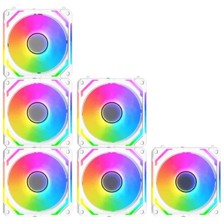 Kit 3x Ventilateurs pour Boitier 120mm Xigmatek Starlink Ultra Arctic, Blanc _ EN40856