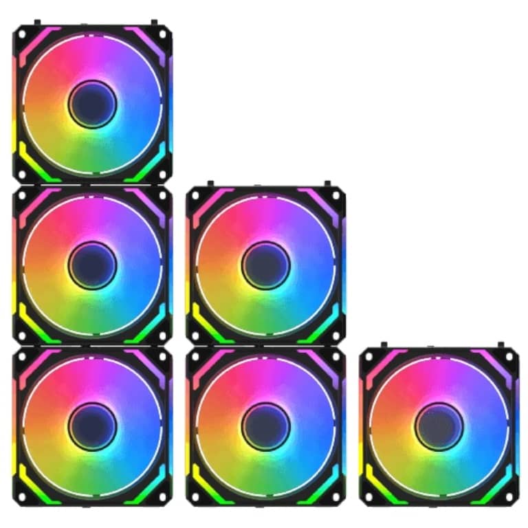 Kit 3x Ventilateurs pour Boitier 120mm Xigmatek Starlink Ultra, Noir _ EN40412
