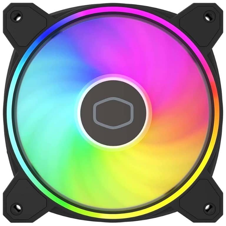 Ventilateur pour Boitier 120mm Cooler Master MasterFan MF120, Halo 2 Noir _ MFL-B2DN-21NP2-R2