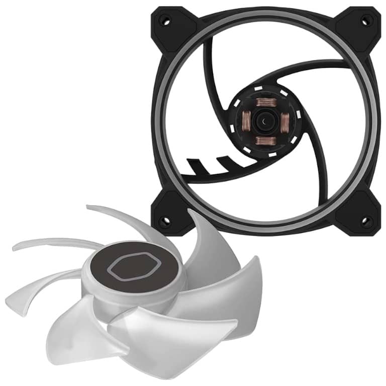 Ventilateur pour Boitier 120mm Cooler Master MasterFan MF120, Halo 2 Noir _ MFL-B2DN-21NP2-R2