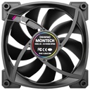 Ventilateur pour Boitier 120mm Montech RX120, Noir _ RX120 PWM BK