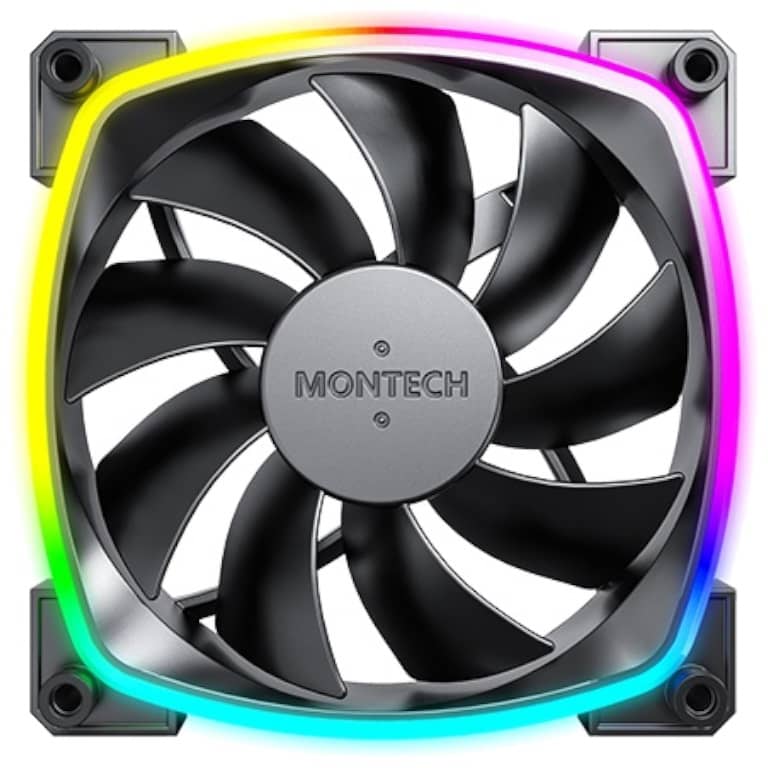 Ventilateur pour Boitier 120mm Montech AX120, Noir _ AX120 PWM BK