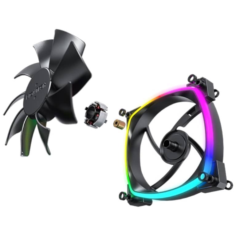 Ventilateur pour Boitier 120mm Montech AX120, Noir _ AX120 PWM BK