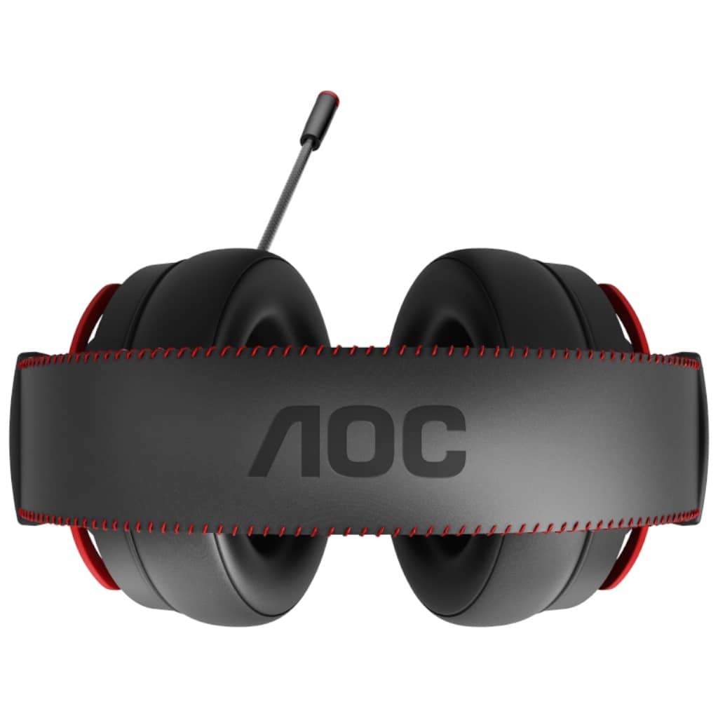 Casque-Micro Filaire USB 2.0 AOC GH300 Noir/Rouge