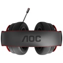 Casque-Micro Filaire USB 2.0 AOC GH300 Noir/Rouge
