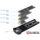 Boitier externe M.2 SATA Tooq TQE-2202, Argent _ TQE-2202S