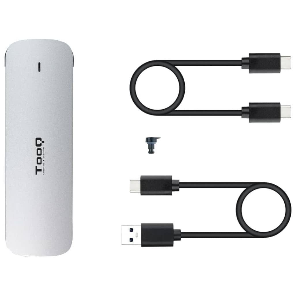 Boitier externe M.2 SATA Tooq TQE-2202, Argent _ TQE-2202S