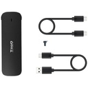 Boitier externe M.2 PCIe3 Tooq TQE-2201, Noir _ TQE-2201B