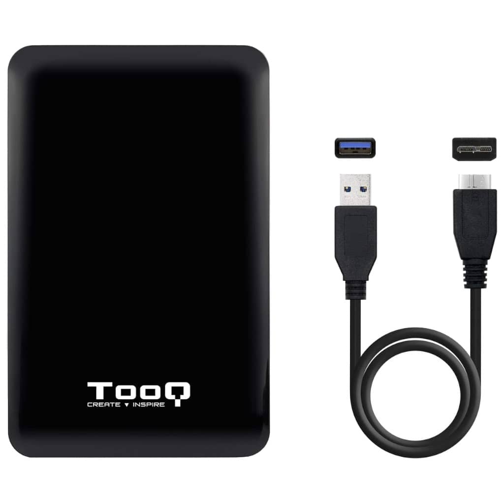 Boitier externe 2.5" SATA TooQ TQE-2538, Noir _ TQE-2538B