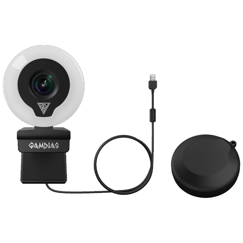 Webcam Gamdias IRIS M1, Blanc _ IRIS M1