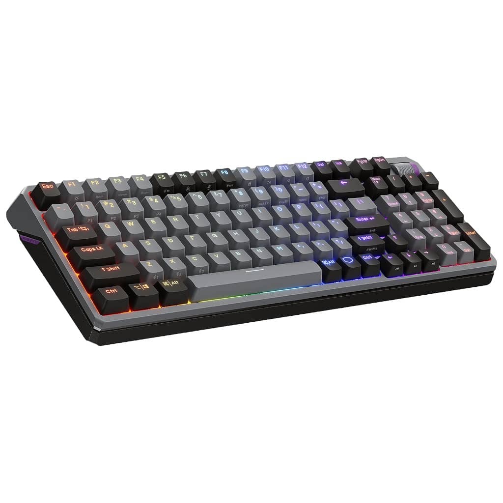 Clavier Sans fil Bluetooth/RF Cooler Master MK770, Noir/Gris/LED _ MK-770-GKKR1-FR