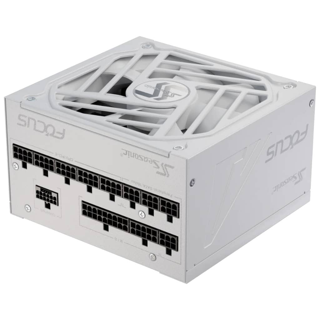 Alimentation ATX3.0 Seasonic FOCUS GX WHITE ATX 3.0, 850W Modulaire 80PLUS Gold _ SSR-850FX