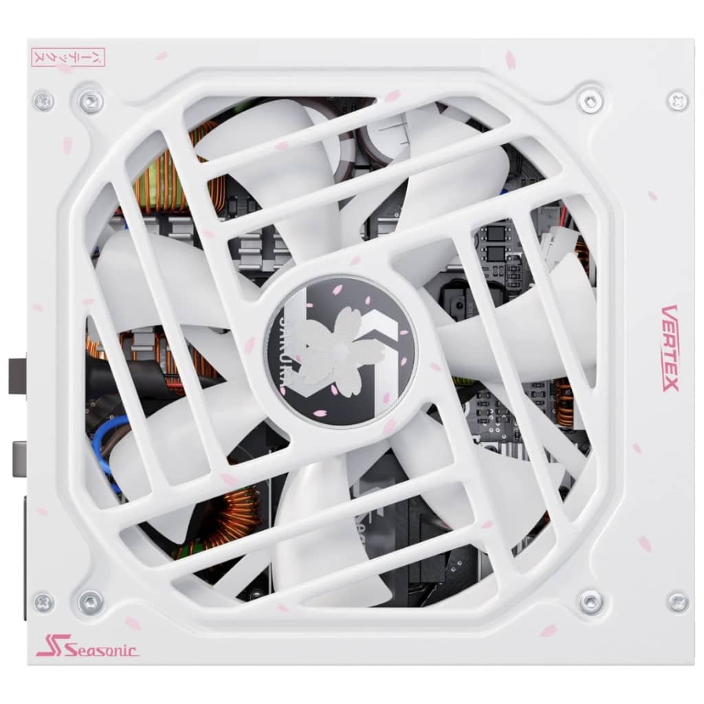 Alimentation ATX3.0 Seasonic VERTEX GX WHITE, 1000W Modulaire 80PLUS Gold, Sakura Edition _ 12102GXAFS