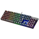 Clavier Filaire USB 2.0 Mars Gaming MK422 Blue, Noir/LED _ MK422BFR