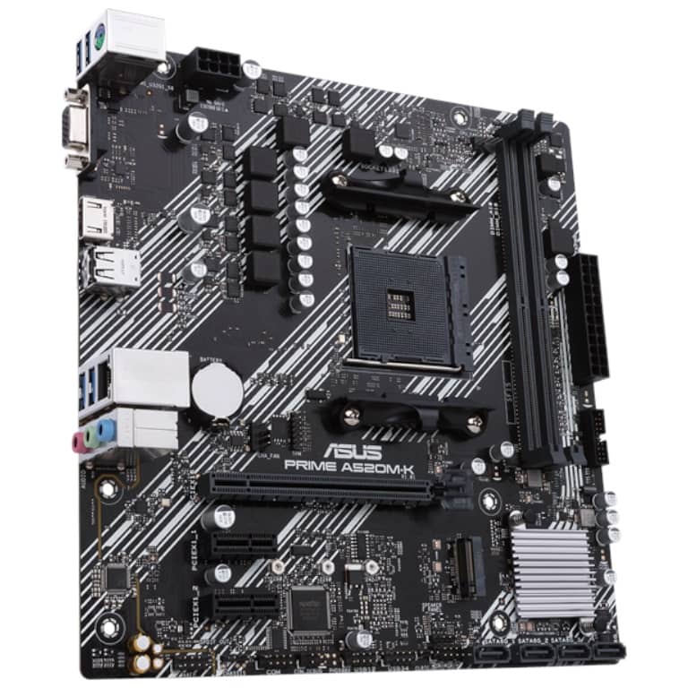 Carte mère AMD AM4 A520 Micro ATX Asus PRIME A520M-K _ 90MB1500-M0EAY0