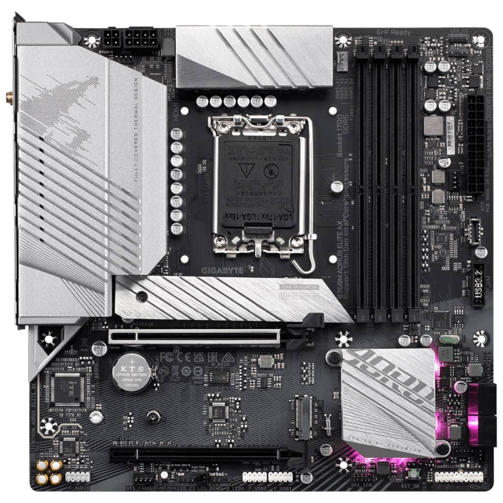 Carte mère Intel 1700 B760 Micro ATX Gigabyte B760M AORUS ELITE AX