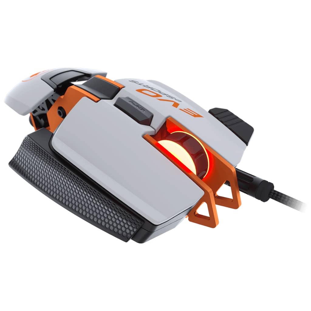 Souris Filaire USB 2.0 Cougar 700M EVO eSPORTS, Blanc/Noir/Orange _ CGR-WOMW-700M EVO