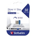 Clé USB 3.0 Verbatim Store ‘N’ Stay Nano, 32Go Bleu _ 98710