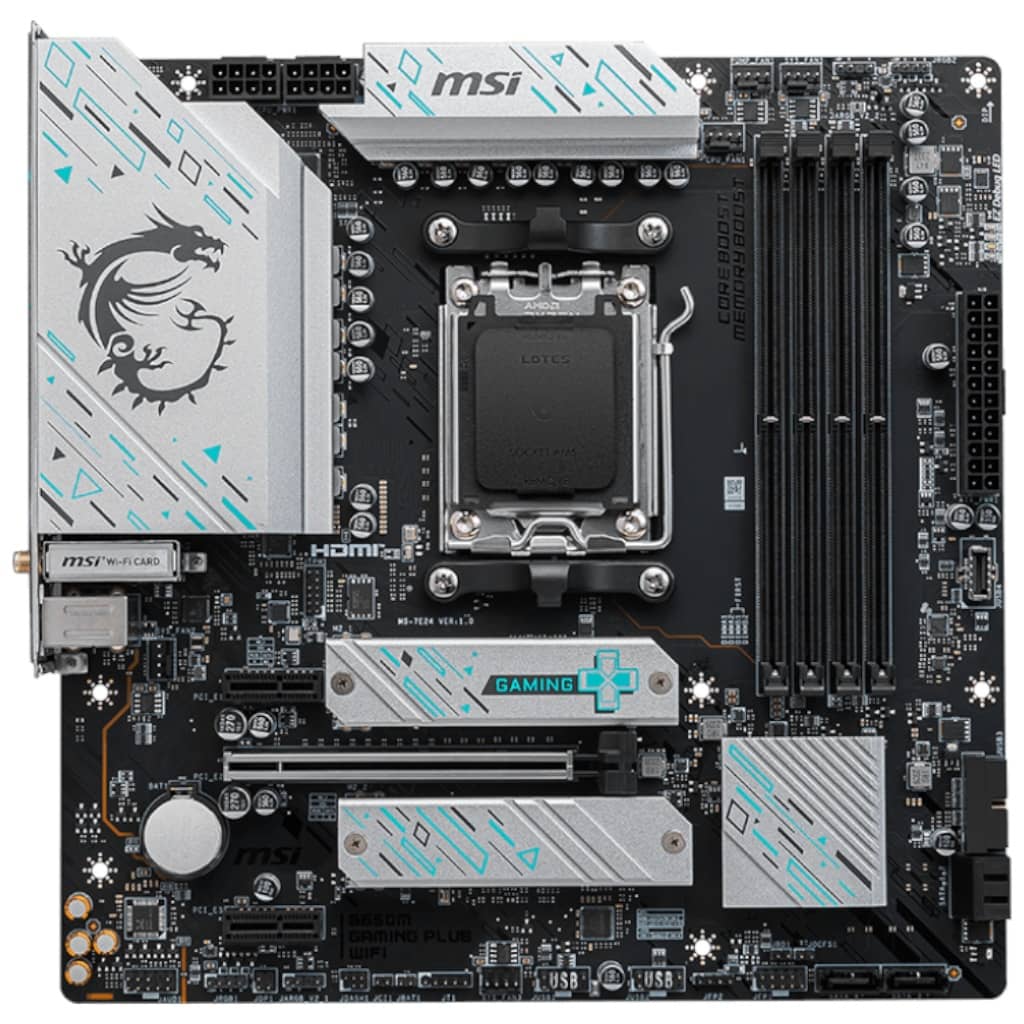 Carte mère AMD AM5 B650 Micro ATX MSI B650M GAMING PLUS WIFI _ 911-7E24-001