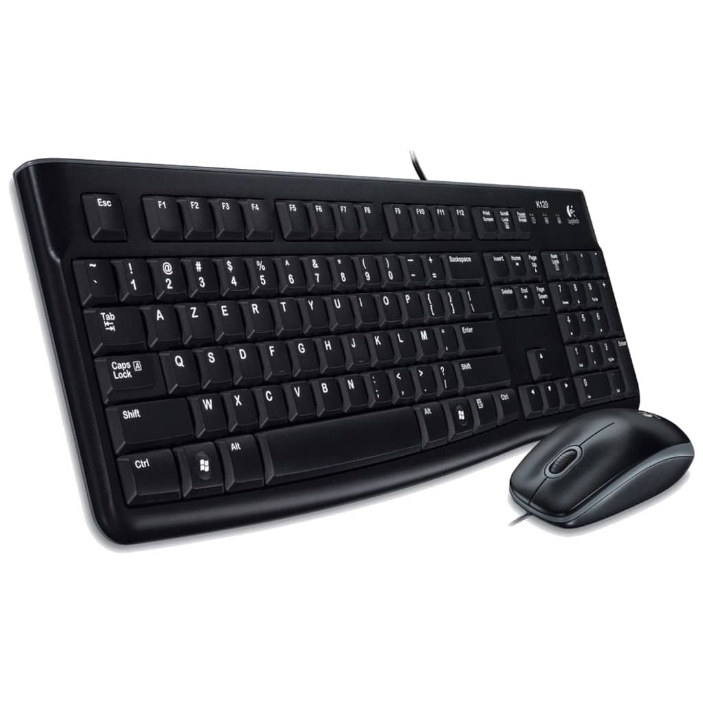 Pack Clavier/Souris Filaire USB 2.0 Logitech MK120, Noir _ 920-002539