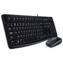 Pack Clavier/Souris Filaire USB 2.0 Logitech MK120, Noir _ 920-002539