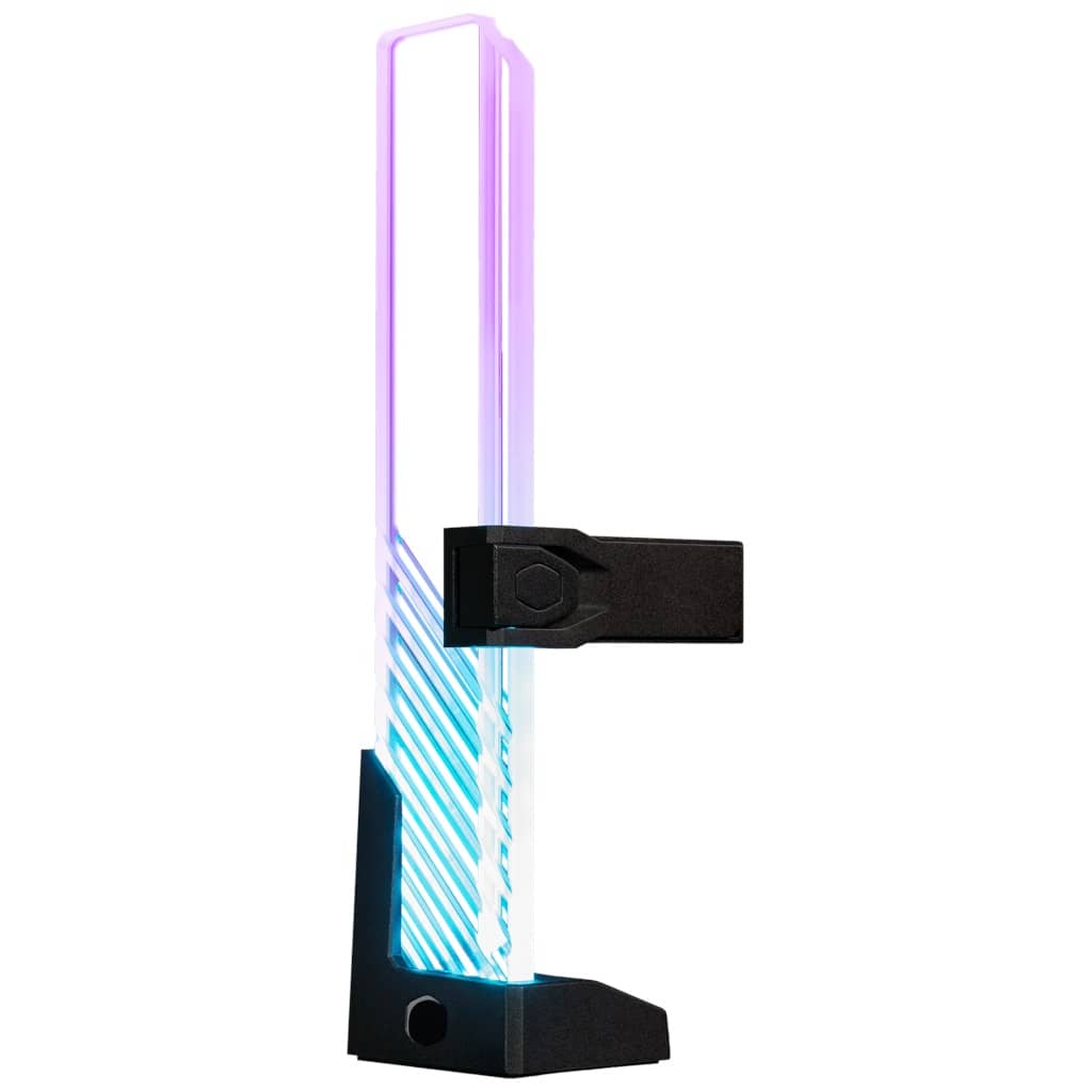 Support vertical pour Carte graphique Cooler Master Support Bracket ARGB, Noir/LED _ MCA-U000R-GSBTG-00